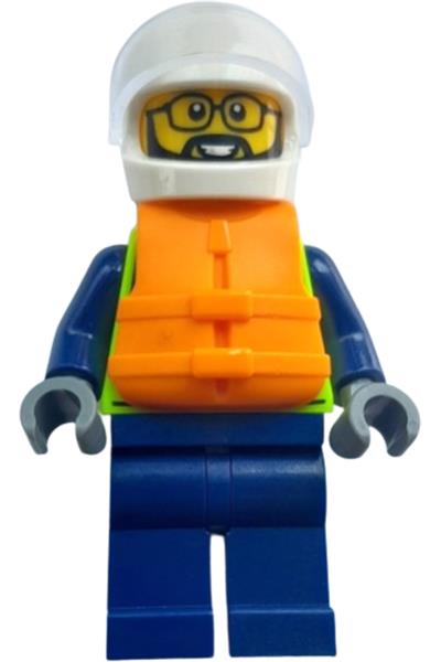 City Police Boat Officer Minifigure - cty1790
