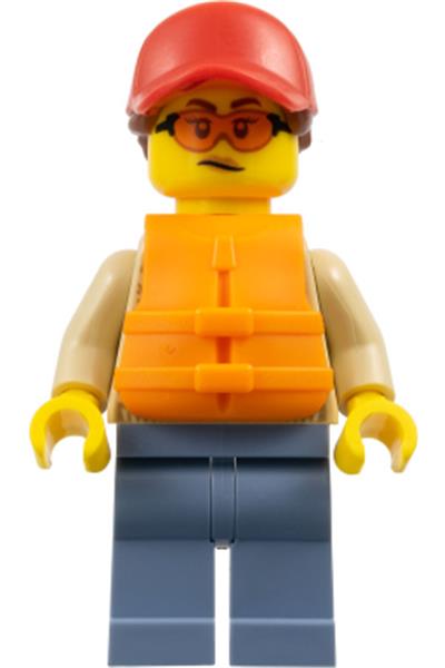 Woman with Life Jacket Minifigure - cty1793