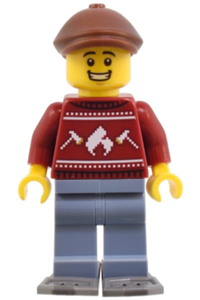 Man in Holiday Sweater Minifigure - cty1822