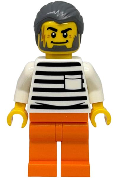 City Jail Prisoner Male Minifigure - cty1890