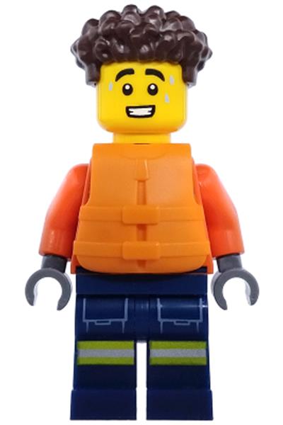 Male Coast Guard Minifigure - cty1974