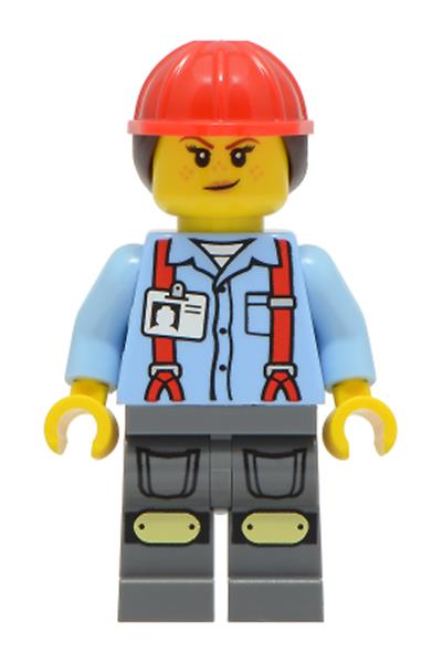 Construction Worker Minifigure - cty2045
