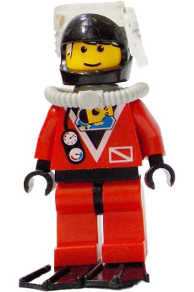 Red Diver Minifigure - div018