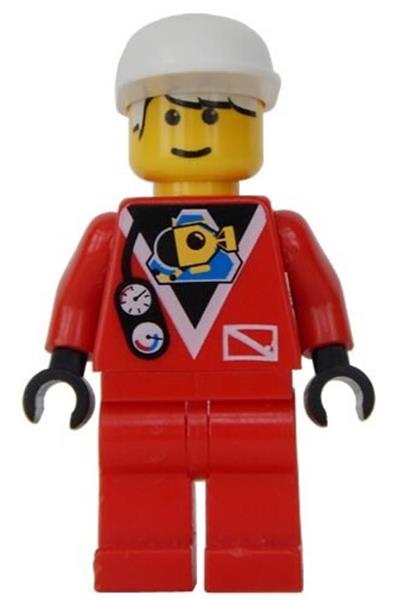 Red Diver Minifigure - div020