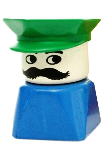 Duplo Male on Blue Base - dupfig012