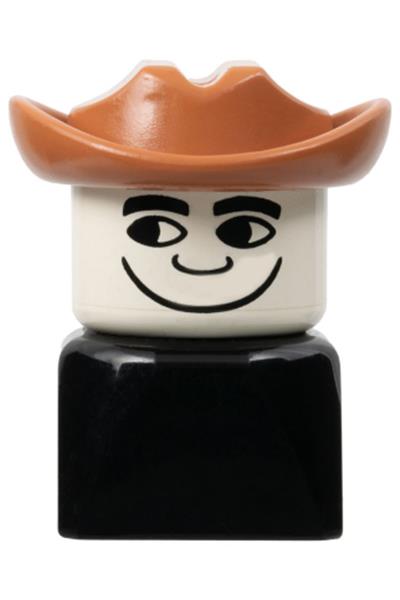 Duplo Male on Black Base - dupfig014