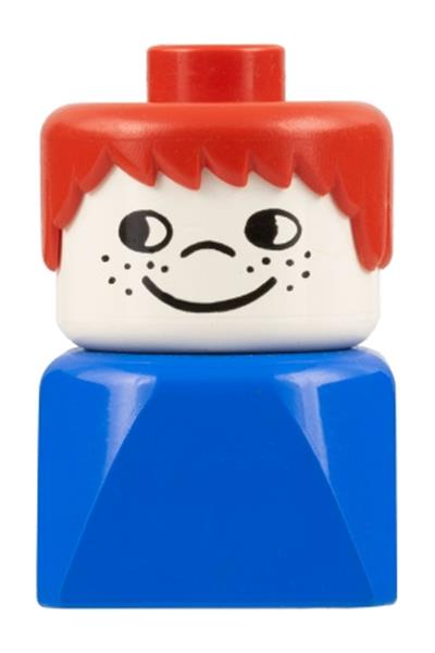 Duplo Male on Blue Base - dupfig018