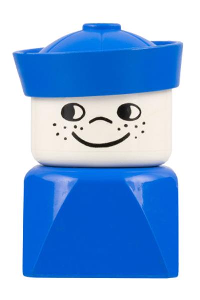 Duplo Male on Blue Base - dupfig021