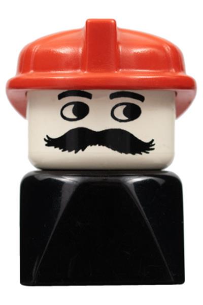 Duplo Male on Black Base - dupfig022