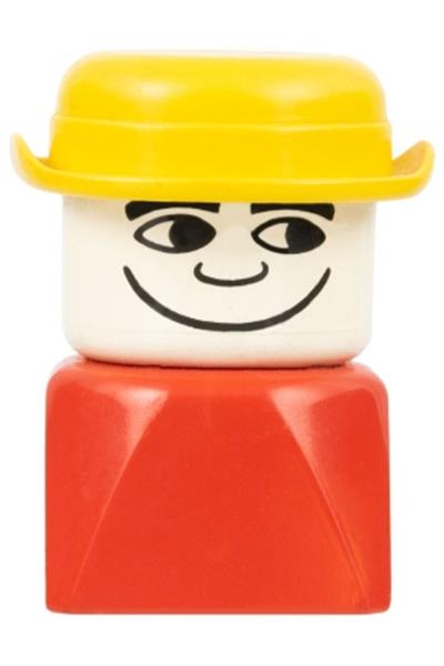 Duplo Male on Red Base - dupfig023