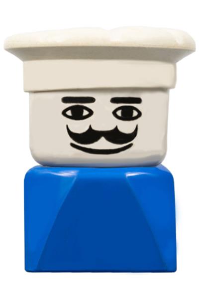 Duplo Male on Blue Base - dupfig028