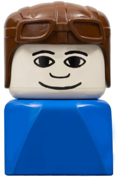 Duplo Male on Blue Base - dupfig029