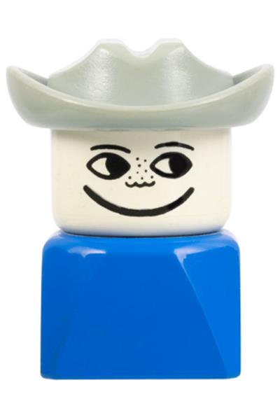 Duplo Male on Blue Base - dupfig033