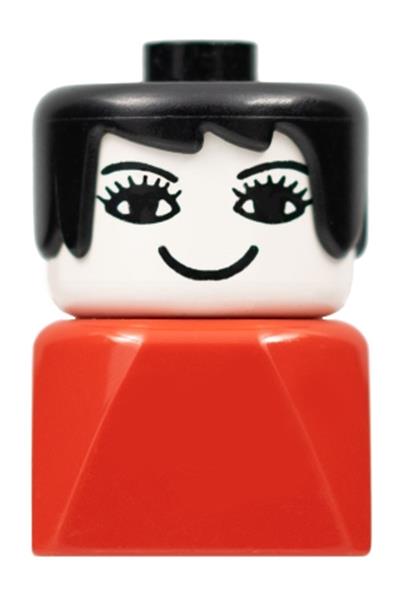 Duplo Female on Red Base - dupfig034