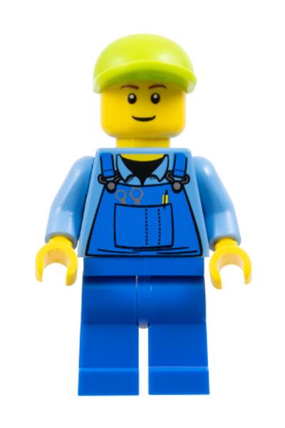 Man in Blue Overalls Minifigure - edu012