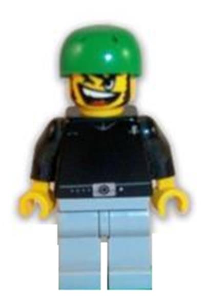Skateboarder Minifigure [gg010] - Sports