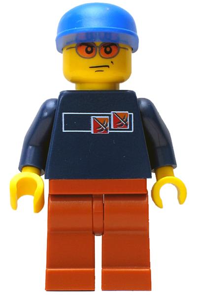 Street Hockey Player Minifigure [hky009] - Sports