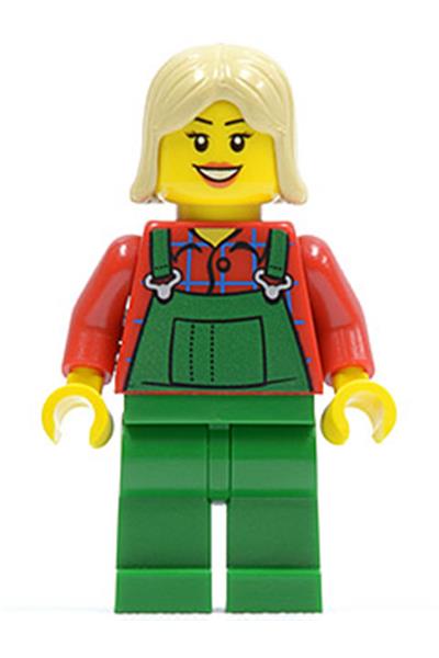 Farmer in Green Overalls Minifigure [hol020] - Seasonal