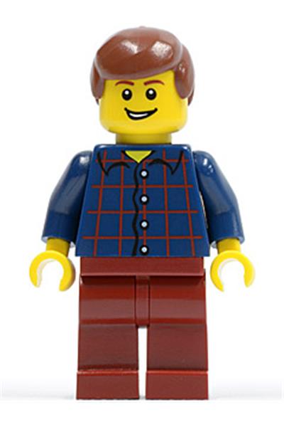 Male with Plaid Button Shirt [hol030] - Seasonal
