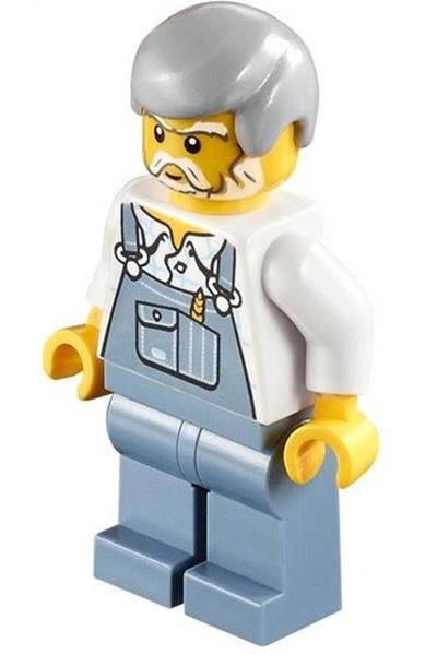 Male in Overalls Minifigure [hol032] - Seasonal
