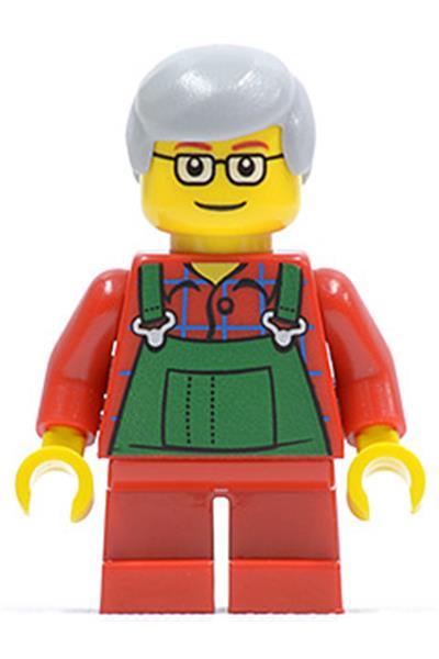 Farmer in Green Overalls Minifigure [hol033] - Seasonal