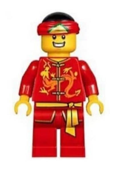Dragon Dance Performer Minifigure [hol134] - Seasonal