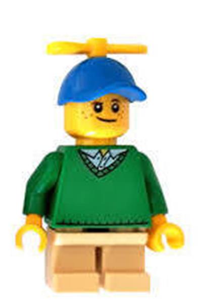 Boy with green sweater Minifigure - hol163