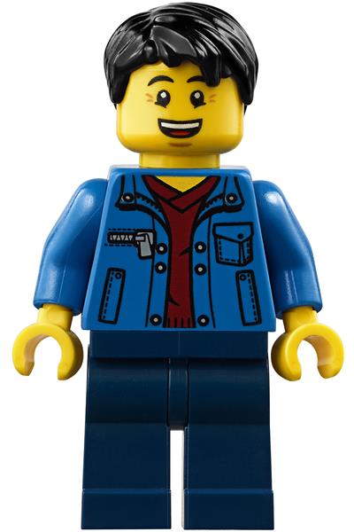 Man with Black Hair Minifigure - hol184