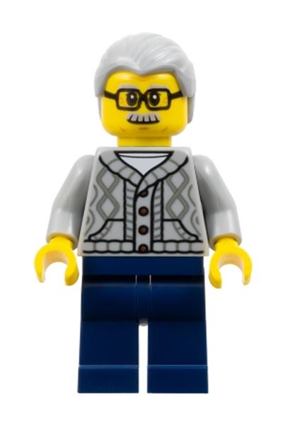 Man in Cardigan Sweater Minifigure [hol344] - Seasonal
