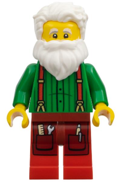 Santa Claus wearing a green shirt - hol429