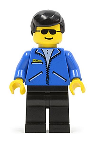Male in Blue Jacket Minifigure - jbl004