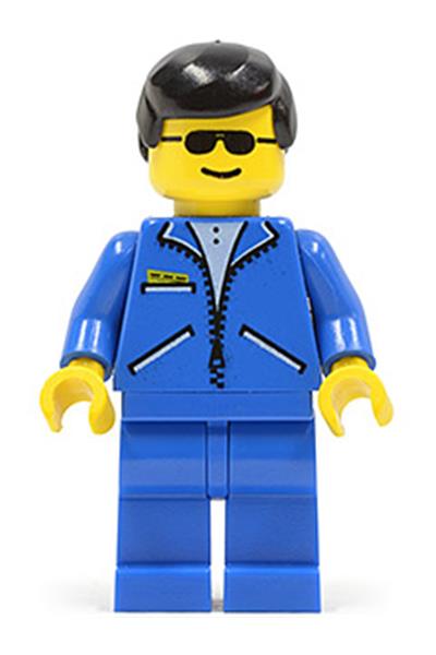 Male in Blue Jacket Minifigure - jbl007