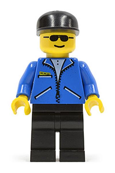 Male in Blue Jacket Minifigure - jbl008