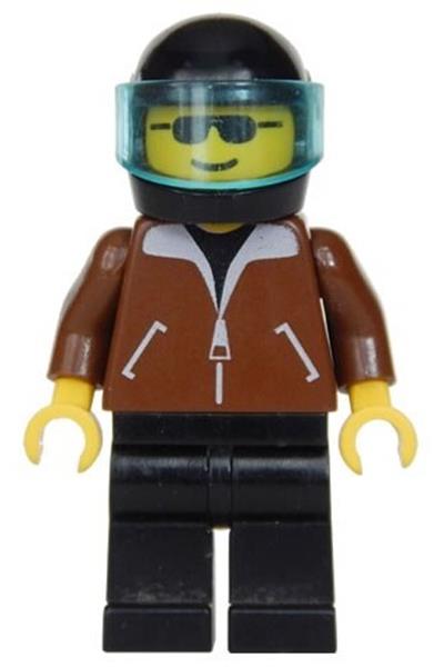 Male in brown jacket Minifigure - jbr002