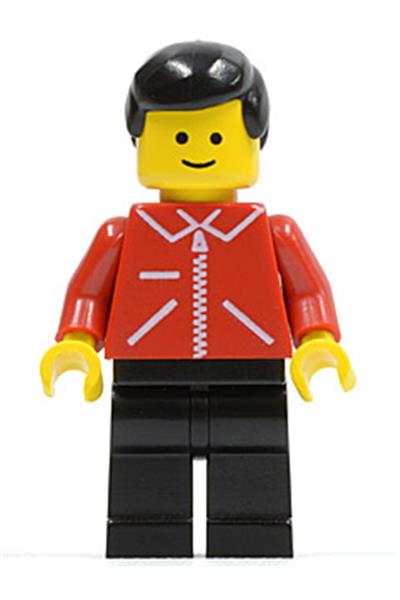 Male in Red Jacket Minifigure - jred009