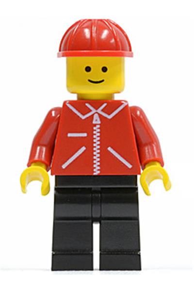 Male in Red Jacket Minifigure - jred016