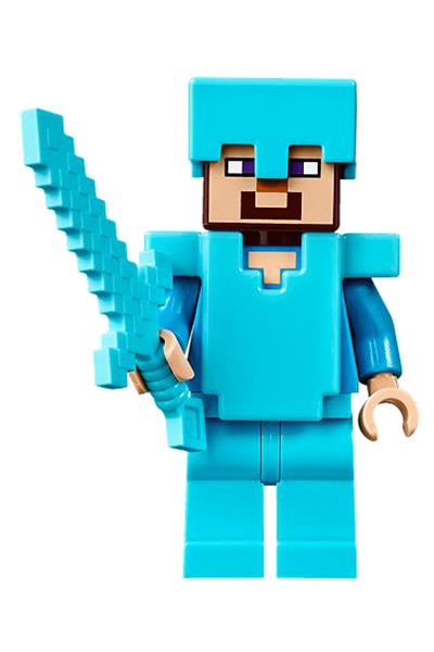 Steve Minifigure [min015] - Minecraft