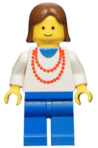 Female with Red Necklace Minifigure [ncklc001] - Town