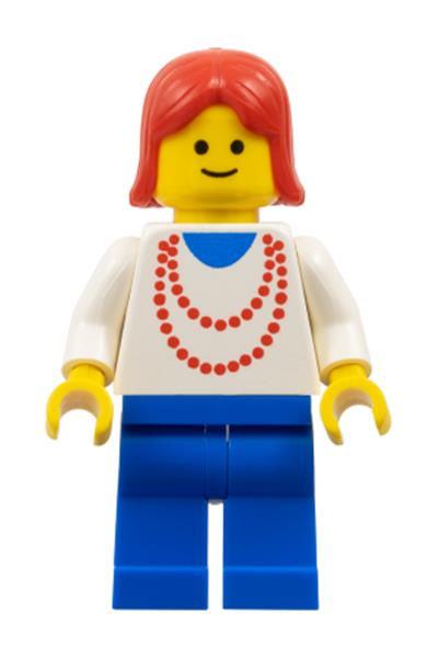 Female with Red Necklace Minifigure [ncklc007] - Town