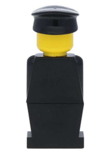 Legoland Figure Black Hat [old011] - Legoland