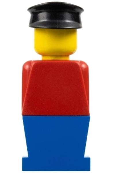 Legoland Figure Black Hat - old014