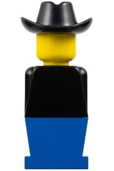 Legoland Figure Black Cowboy Hat - old027