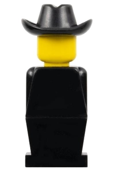 Legoland Figure Black Cowboy Hat - old040