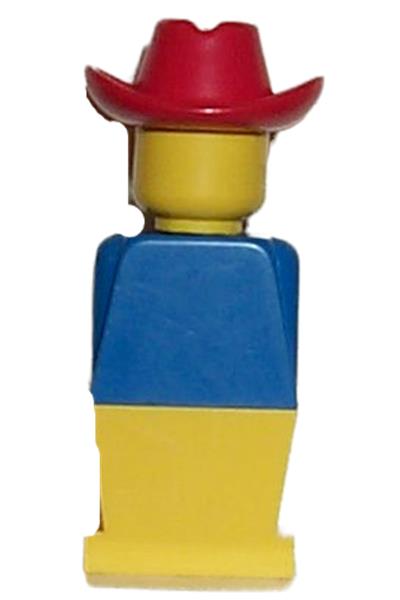 Legoland Figure Red Cowboy Hat - old041