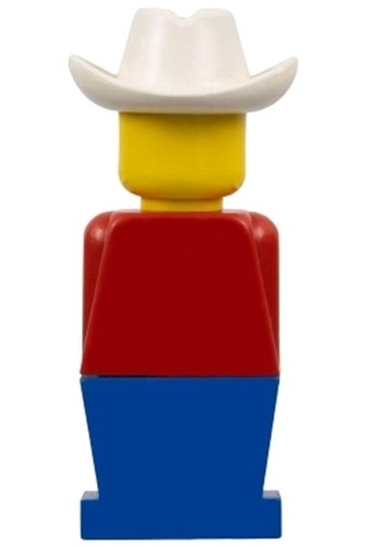 Legoland Figure White Cowboy Hat - old043
