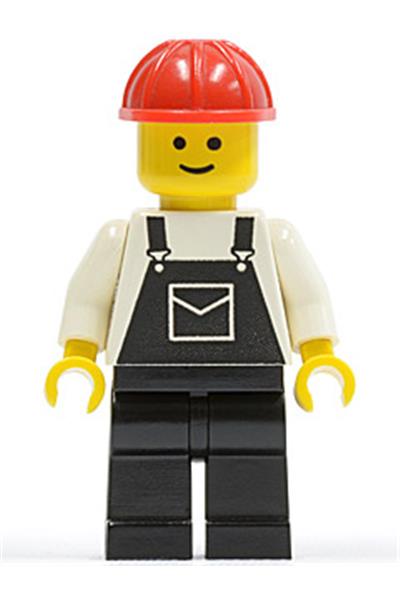 Male with Black Overalls Minifigure - ovr007