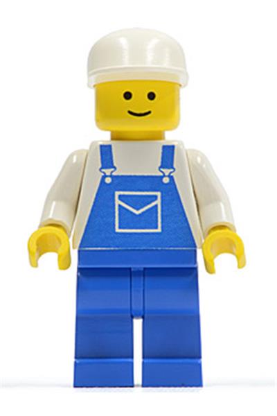 Male with Blue Overalls Minifigure - ovr011