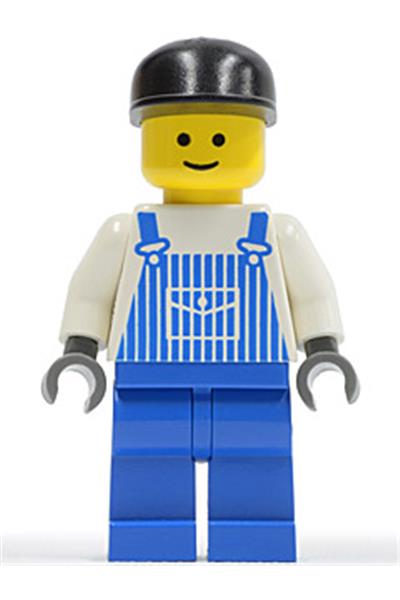 Male with Overalls Minifigure - ovr025