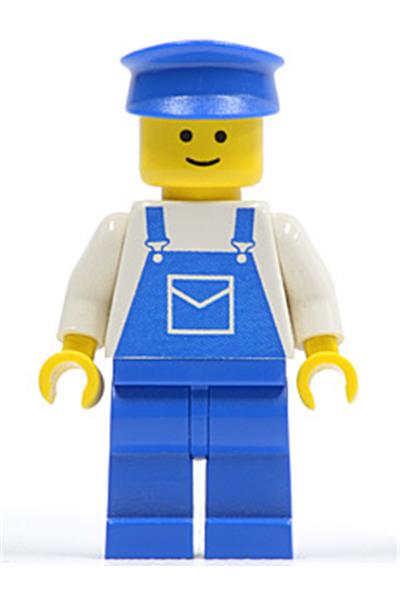 Male with Blue Overalls Minifigure [ovr034] - Dacta