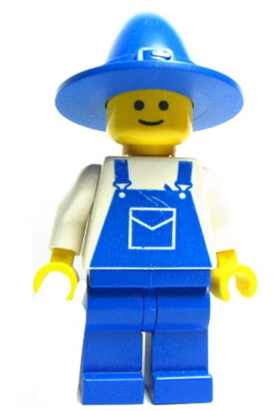 Man in Blue Overalls Minifigure [ovr035] - Gear